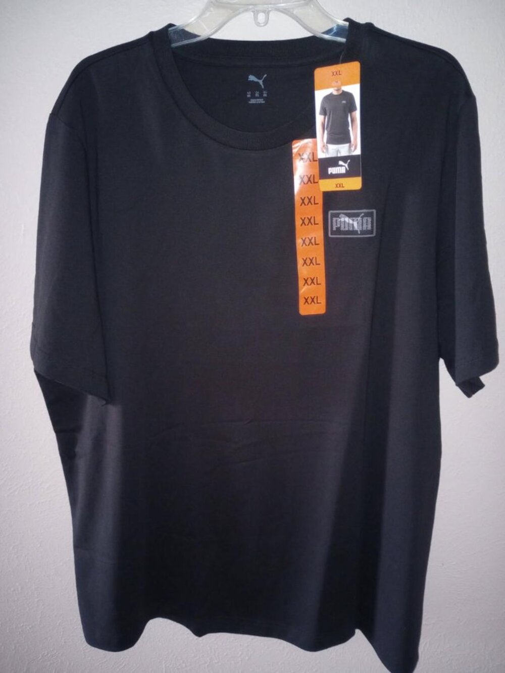 PUMA Men's Size XXL Black Short Sleeve Logo Tee T-Shirt NWT - Picture 2 of 5